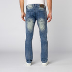 Slim Tapered Washed Denim // Slight Fade Blue (38WX32L)