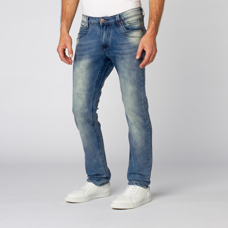 Slim Tapered Washed Denim // Slight Fade Blue (30WX32L)