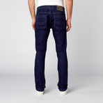 Slim Tapered Washed Denim // Solid Deep Navy (36WX32L)