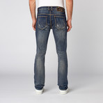 Slim Tapered Washed Denim // Light Rips (30WX32L)