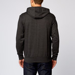 Hooded Fleece Jacket With Thermal Lining // Charcoal (XL)