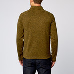 Half Zip Sweater Fleece // Olive (M)