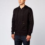 Water Repellent Thermal Lined Hoodie // Black (2XL)