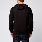 Water Repellent Thermal Lined Hoodie // Black (2XL)