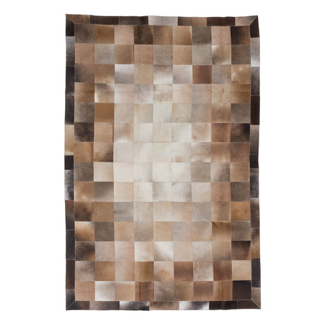 Cowhide Patch Multi-Tone Natural Leather