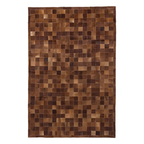 Cowhide Patch Light + Dark Brown