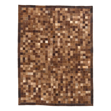 Cowhide Patch Light + Medium Brown Leather