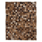 Cowhide Patch Medium Brown Leather