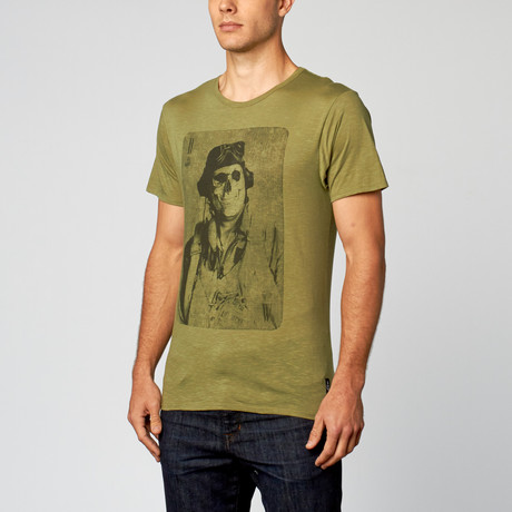 Ace Pilot Slub Cotton Tee // Green (S)