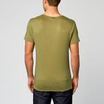 Ace Pilot Slub Cotton Tee // Green (M)