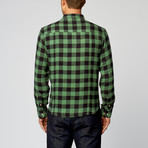 Long Sleeve Buffalo Flannel // Green (M)