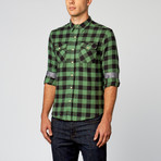 Long Sleeve Buffalo Flannel // Green (M)