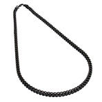 Armour Steel Cable Necklace Chain // Black (3mm)