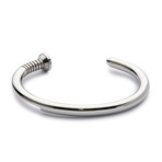 Steel Nail Cuff // Silver