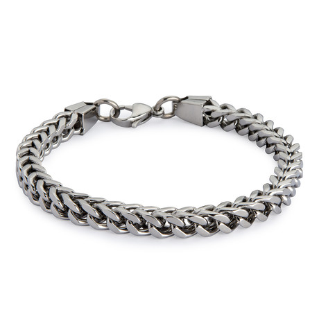 Armour Steel Bracelet // Silver