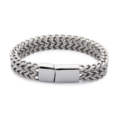 Armour Double Steel Bracelet // Silver