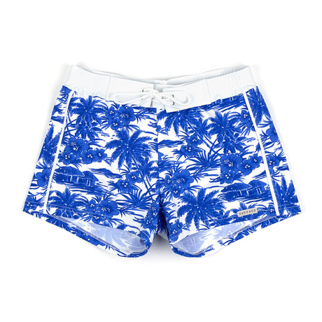 Vintage Bali Swimmer Short // Blue (S)