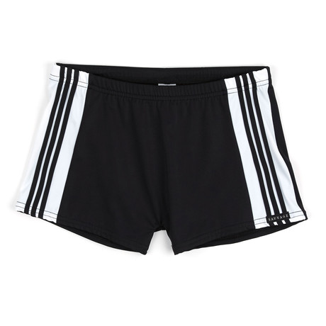 Freestyle Square Cut Swim Short // Black Stripe (S)