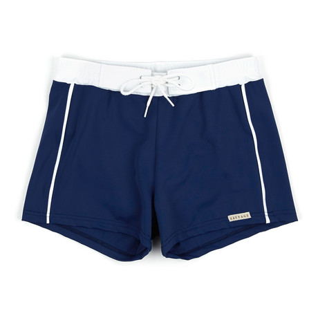 Banded Swim Short // Navy (S)