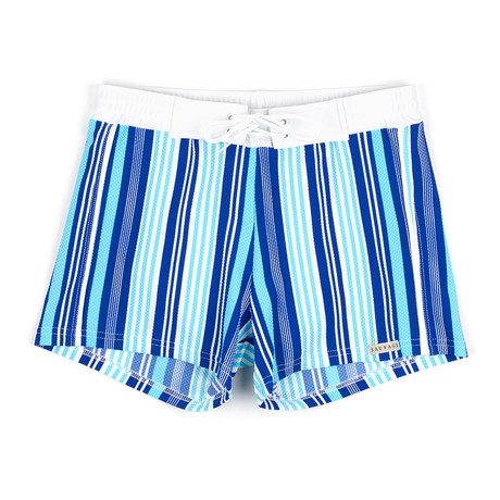 Banded Swim Short // Blue (S)