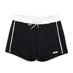Banded Swim Short // Black (M)