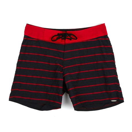 Hunter Surf Short // Red + Black (S)