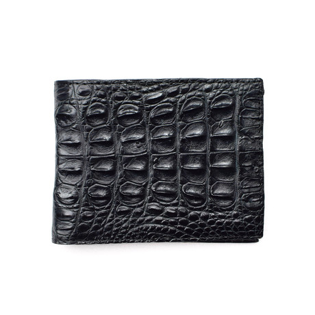Genuine Crocodile Mens Wallet // Black
