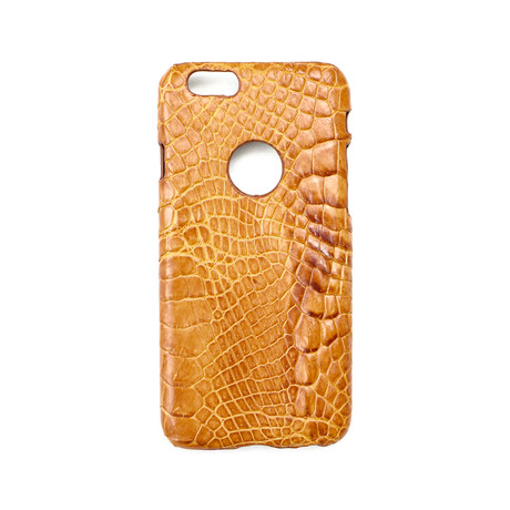 Crocodile iPhone Case // Tan (iPhone 6/6s)