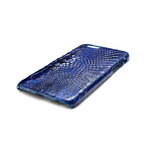 Crocodile iPhone Case // Bright Blue