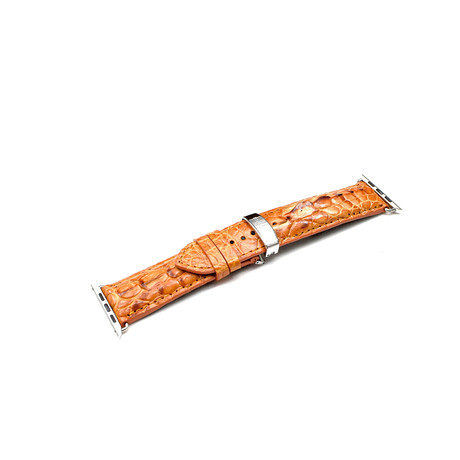 Genuine Crocodile Apple Watch Strap // Tan (38mm Strap Length)
