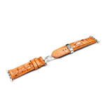 Genuine Crocodile Apple Watch Strap // Tan (38mm Strap Length)