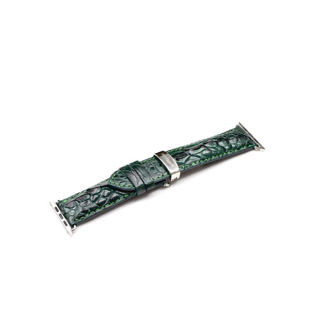 Genuine Crocodile Apple Watch Strap // Green