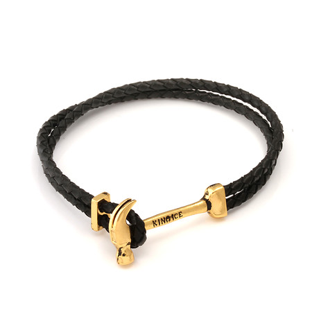 Italian Leather Hammer Bracelet