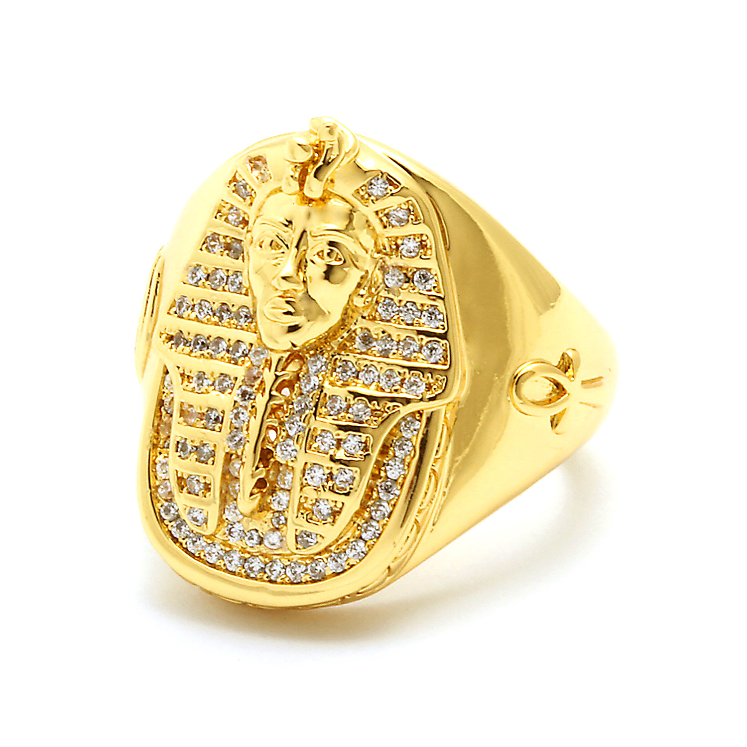 Кольцо Нефертити золотое