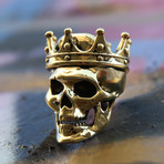 King Ice // Crowned Skull Ring (Size 8)