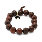 Silkwood Engraved Mala Stretch Bracelet