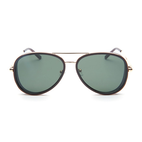 Del Mar // Brown + Gold (Green + Grey Mirror)