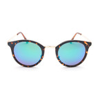 Lima // Matte Tortoise + Gold (Blue + Green Mirror)