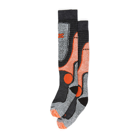 Far Infrared Ski Socks // Heather Orange (S)