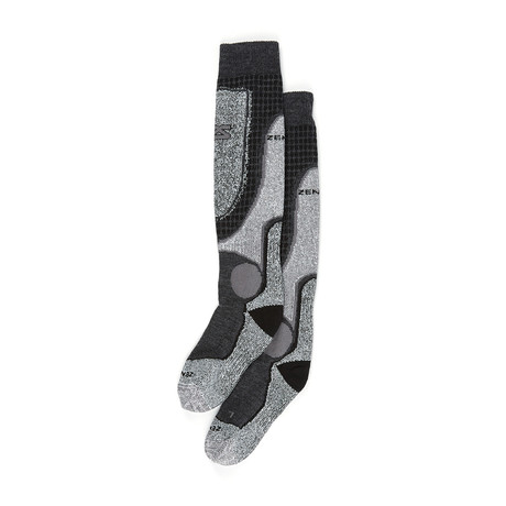 Far Infrared Ski Socks // Heather Silver (S)