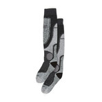 Far Infrared Ski Socks // Heather Silver (L)