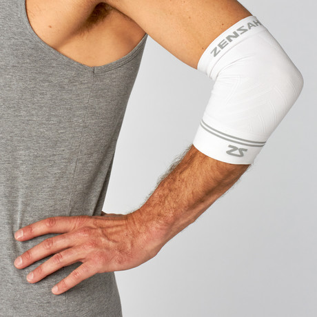 Compression Elbow Sleeve // White (S)