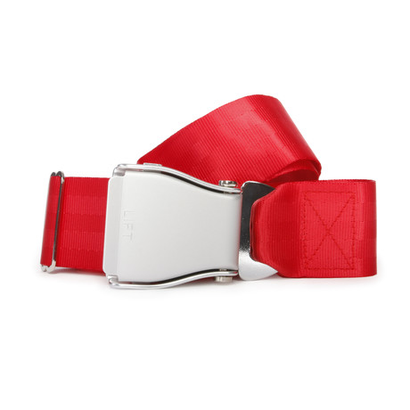 Original Airplane Seat Belt // Red Tokyo