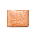 Genuine Crocodile Mens Wallet // Tan