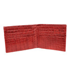 Genuine Crocodile Mens Wallet // Red