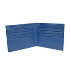 Genuine Crocodile Mens Wallet // Bright Blue