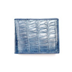 Genuine Crocodile Mens Wallet // Navy Blue