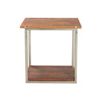 Railwood End Table