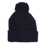 Gamer Pom Pom Beanie // Navy + Navy