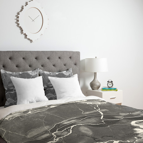 Grey Marble Duvet Cover (Twin)